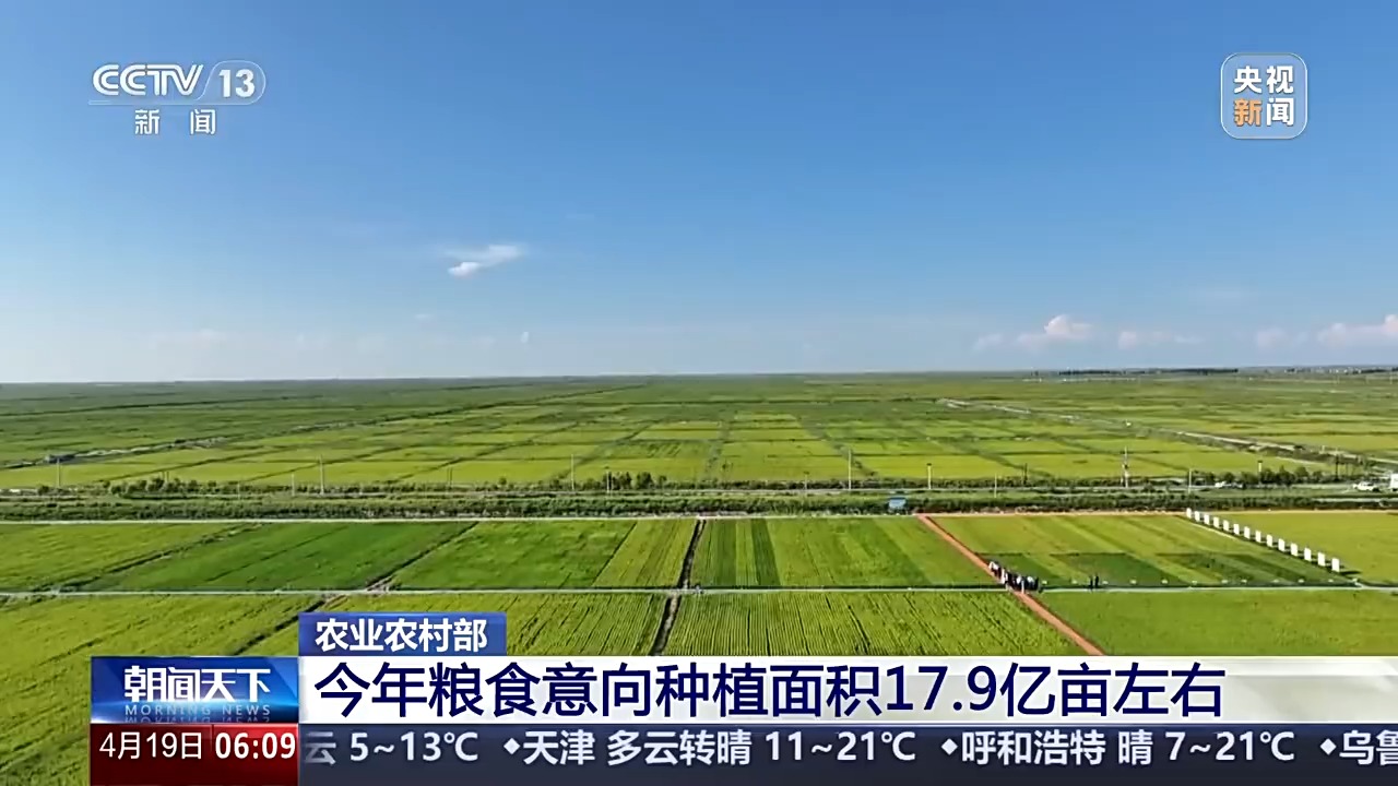 粮食意向种植面积约179多米体育下载亿亩 全国春播进度条更新→(图3)